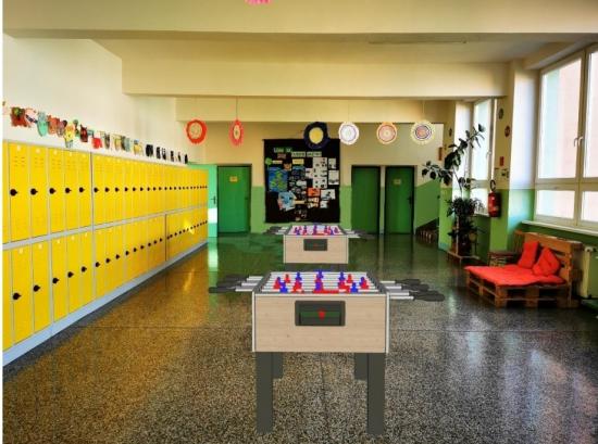 Vizualizácia priestorov Základnej školy s materskou školou J.D. Matejovie.